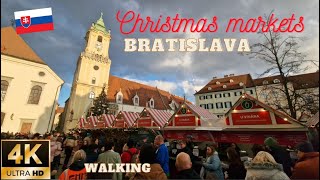 Christmas market Main square | Vianočné trhy Hlavné námestie | Bratislava 2022 | Slovakia | S22Ultra