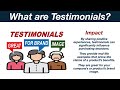 what are testimonials