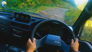 1996 Mitsubishi Delica L300 Star Wagon 4WD - Offroad POV Drive (4K)