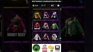 FREE FIRE BEST BUNDLE COMBINATION FOR GIRLS | RARE BUNDLE COMBINATIONS |#freefire#ffdresscombination