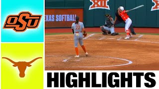 #3 Oklahoma State vs #7 Texas Highlights [GAME 3] | NCAA Softball Highlights | 2023 College Softball