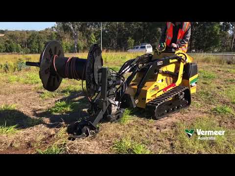 Vermeer mini loader with irrigation plow in Brisbane, Australia Vermeer mini loader with irrigation plow in Brisbane, Australia