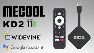 Mecool KD2 Amlogic S905Y4 Android 11 TV OS Certified TV Stick