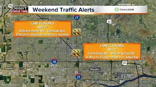 Valley road closures this weekend