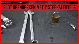 Slot openbreken met 2 steeksleutels