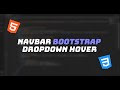 How To Make Bootstrap Navbar Dropdown Hover