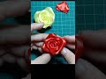 ทำดอกกุหลาบจากริบบิ้น วันวาเลนไทน์ making roses from ribbons valentine s day