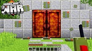 this Minecraft War video begins with us blowing open a mystery DOOR.. (Minecraft War #33)