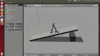 Passive Dynamic Walker Simulation in Gazebo