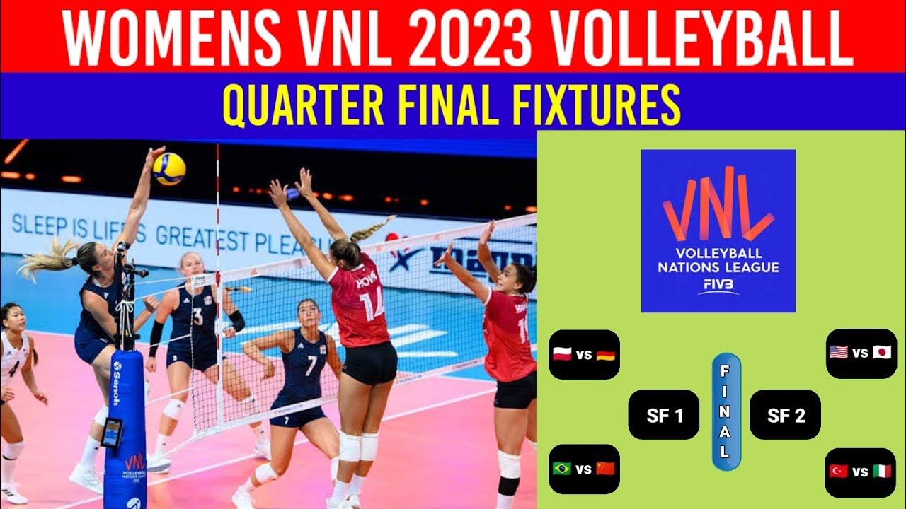 Jadwal VNL 2023 Putri Hari Ini Babak Perempatfinal ¦ Quarter Final VNL ...