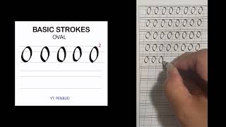 LEARN CALLIGRAPHY - DAY 10 - BASIC STROKES - OVAL STROKE (USING BROAD NIB PENS)