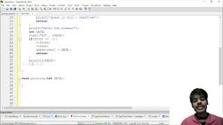 coding of Priority queue data structure using C programming language