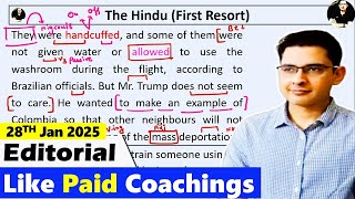 The Hindu Editorial Today || 28 January 2025 || Learn English Through Newspaper || First Resort