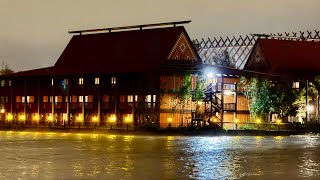 Disney's Polynesian Village Resort 2025 Winter Night Walkthrough in 4K | Walt Disney World Florida