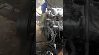 how to new overall engine for isuzu truck #shot first salef starting engine