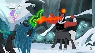 Queen Chrysalis Gives Her all Magic To Tirek - MY little Pony: FIM Season 9 Episode 8 (Frenemies)