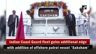 Indian Coast Guard fleet gains additional edge with addition of offshore patrol vessel 'Saksham'