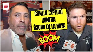 BOMBAZO CANELO habló y LE DIO CON TODO A OSCAR DE LA HOYA ¿Pagará Jaime Munguía? | ESPN Boxeo