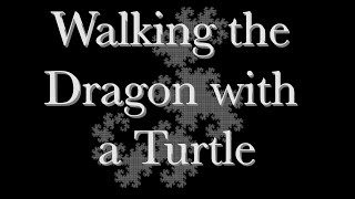 Walking the Dragon and Koch Curves with a Turtle (131072 steps each!)