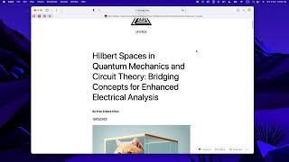 Circuit Theory Through an Abstract Mathematical Lens Part 1