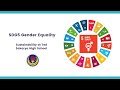 Sustainable Development Goal 5 Gender Equality