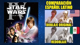 Star Wars Episodio IV: Una Nueva Esperanza [1977]Comparación del Doblaje Latino Original y Redoblaje
