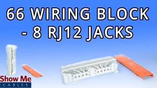 66 Wiring Block with RJ12 Jacks - Easily Route Your Cable In the Home or Office #IC06686P6C