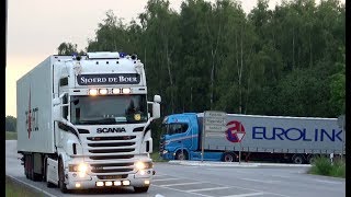 Travemünde Skandinavienkai Truck Spotting with V8 sound and New Generation Scani