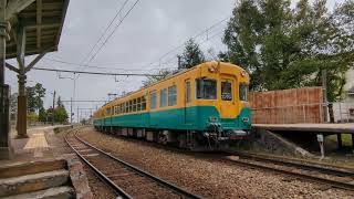 富山地方鉄道立山線　寺田・五百石経由岩峅寺行　10030形　岩峅寺駅入線シーン