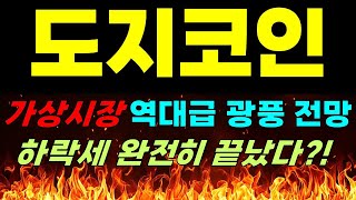 [도지코인 전망] 가상시장 역대급 광풍 전망1! 하락세 완전히 끝났다?!