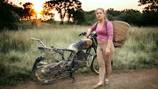 Timelapse :60 days from start to finish, the girl repairs and restores broken motorbikes and engines