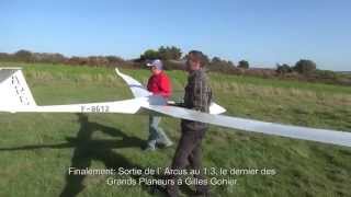 Brittany slope soaring 2014 Part 9 (Arcus and ASK 21)