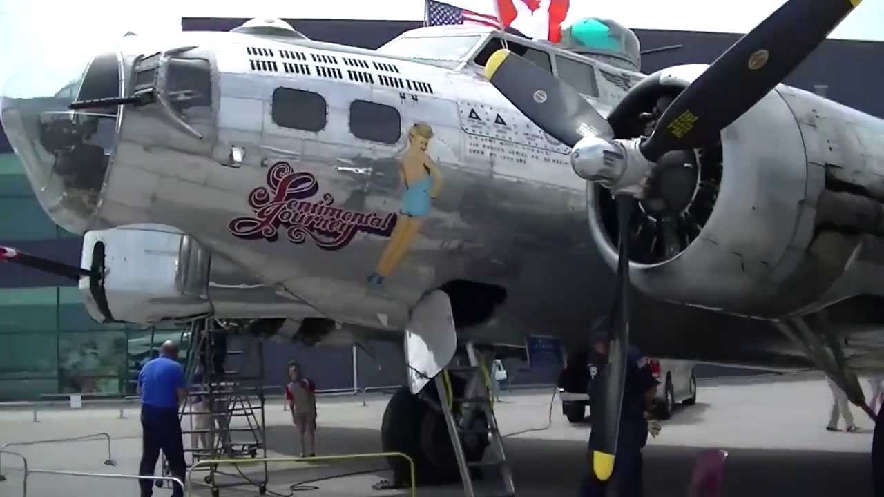 B-17 Sentimental Journey, A Walk-through - YouTube