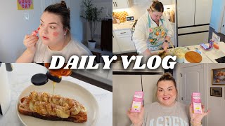 AIR FRIED BANANA TOAST, SKINCARE MAKEUP + FAMILY TIME | DAILY VLOG