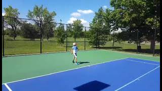 Bulgarian tennis player Teodor Davidov at 9 years old all groundstrokes with both hands!