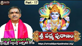 17. శ్రీ పద్మ పురాణం (మంథని - 2016) | Sri Padma Puranam - 2016 By Brahmasri Vaddiparti Padmakar Garu