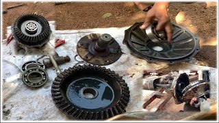 How To Change The Bearingball And Seal Oil Axlefront Kubota M6040