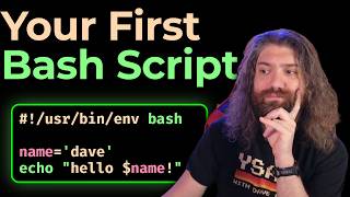 Finally Scripting (your first Bash Script) - Bash Scripting Course (pt12)