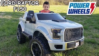 Power Wheels Ford Raptor F150 Unboxing, Assembly and Playtime | Ride On Toy Car for kids