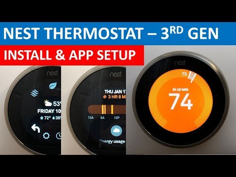 Nest Learning Thermostat – Unboxing, Setup and App Installation