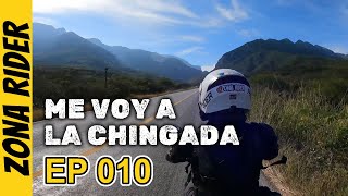 Going to La Chingada in a 150CC motorcycle