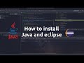 How to Install eclipse IDE (Java) for Windows and Linux