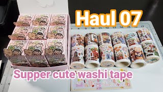 Unboxing and Haul 07 || Cute washi Telado and bear #hobonichi #kawaiijournaling #kawaii