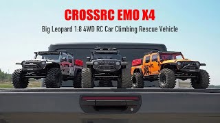 CROSSRC EMO X4 Big Leopard RC Car 4WD RTR 18 Climbing Crawler Off Road Rescue Vehicle