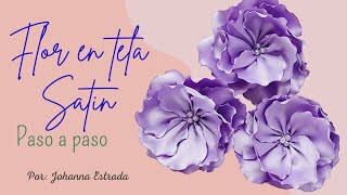 flor en tela satin paso a paso 🌸🌸🌸🌸🌸🌸🌸🌸🌸