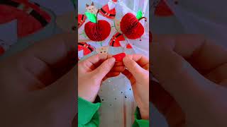 DIY Easy 3D Paper Apple craft DIY எளிதான 3D காகித ஆப்பிள் கைவினை