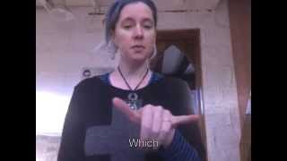 Learn Auslan - Question words