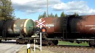 2TE116- 429 loco (EVR 2TE116-1441/1442) shunting at Orava station Estonia 20.09.2009