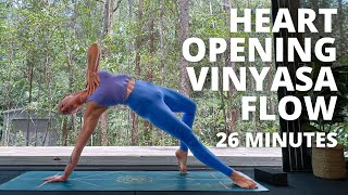 OPEN HEART VINYASA YOGA FLOW || 26-minutes.. Ashley Freeman