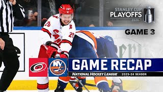 Gm 3: Hurricanes @ Islanders 4/25 | NHL Highlights | 2024 Stanley Cup Playoffs